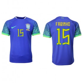 Brazil Fabinho 15 Gostujući Nogometni Dresovi World Cup 2022